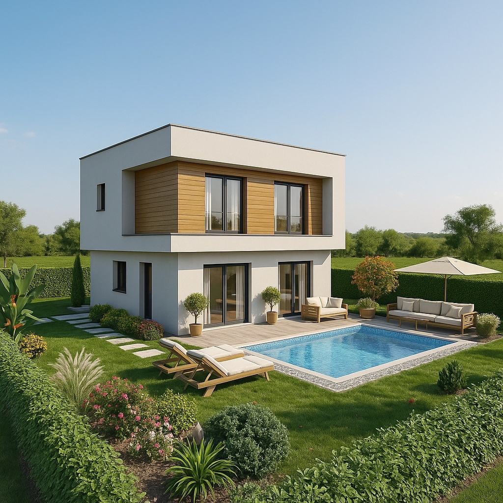 Modern Villa - Havuz ve Bahçe